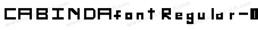CABINDAfont Regular字体转换